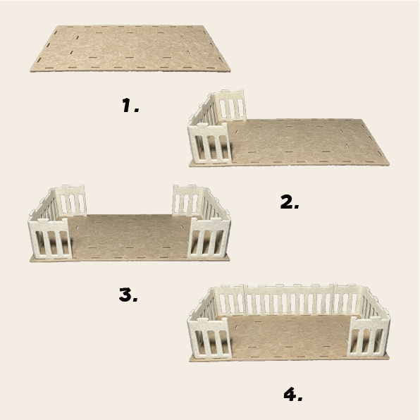 parthenon‑shaped cat bed